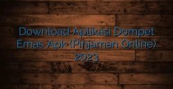 Download Aplikasi Dompet Emas Apk (Pinjaman Online) 2023